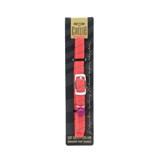 Cattie Lastikli Kedi Boyun Tasması Pembe 1x20-30 Cm - Kedi Tasması