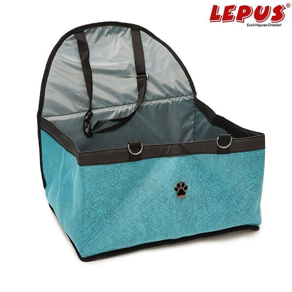 Lepus Kedi ve Köpek Araç Koltuk Çantası Mavi 40x32x23 Cm
