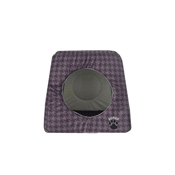 Lepus Trio Küp Yuva Küçük Irk Köpek ve Kedi Yatağı Kahverengi 35x35x35 Cm - Kedi Aksesuarı