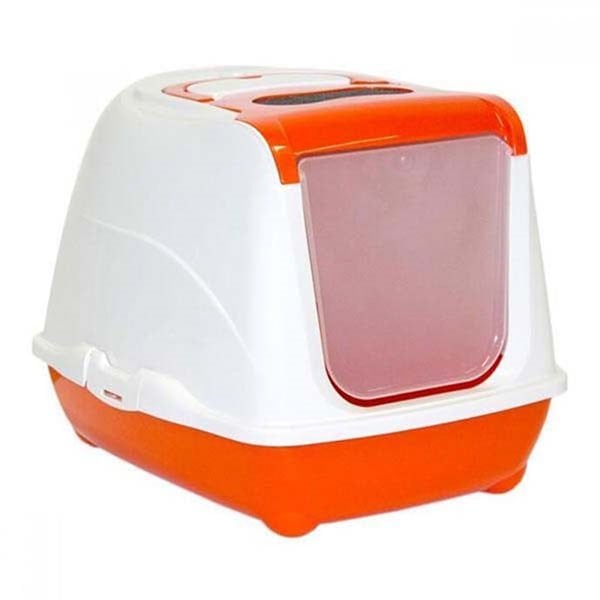 Moderna Flip Kapalı Kedi Tuvaleti Turuncu 50 Cm ürün görseli