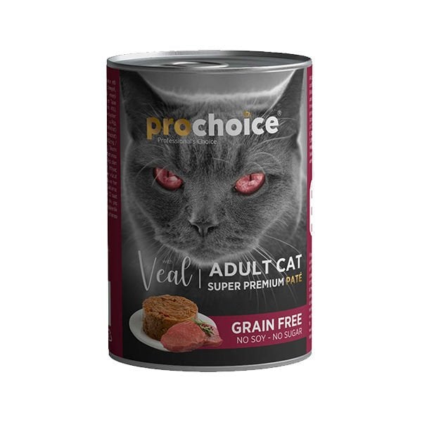 Pro Choice Adult Dana Etli Ezme Yetişkin Konserve Kedi Maması 1 Adet 400 Gr yaş konserve kedi maması