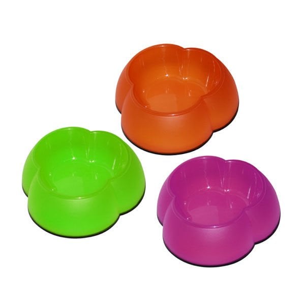 Pawise Plastik Kedi ve Köpek Mama Kabı Çiçek Şekilli 300 Ml - Köpek Mama ve Su Kabı