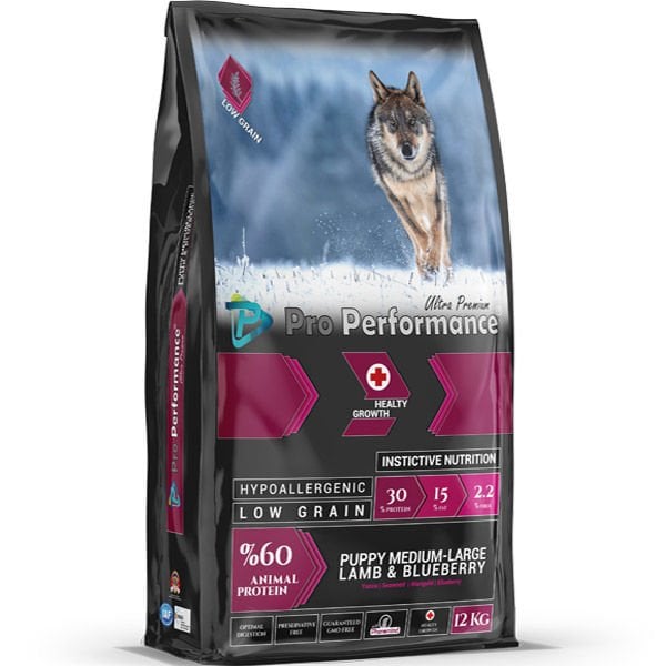 Pro Performance Kuzu Etli ve Yaban Mersinli Orta ve Büyük Irk Yavru Köpek Maması 12 Kg - Kuru Köpek Maması