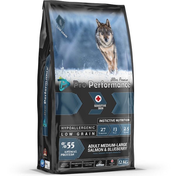 Pro Performance Somonlu ve Yaban Mersinli Orta ve Büyük Irk Yetişkin Köpek Maması 12 Kg - Kuru Köpek Maması