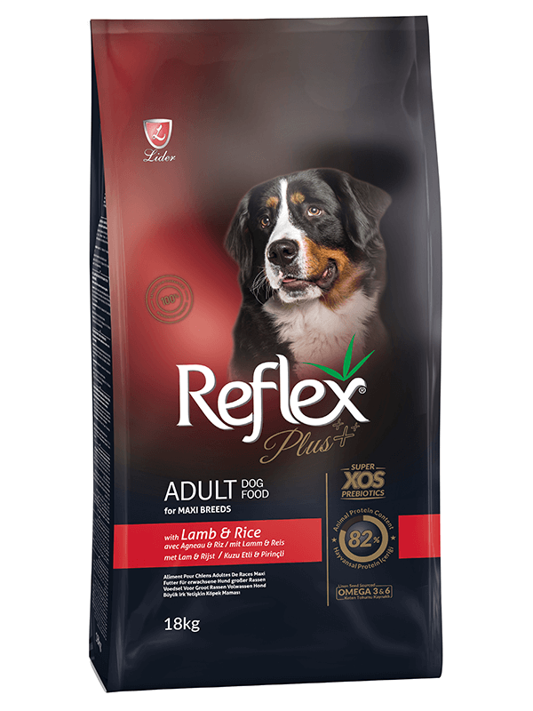 Reflex Plus Maxi Breeds Kuzu Etli Büyük Irk Yetişkin Köpek Maması 18 Kg - Kuru Köpek Maması