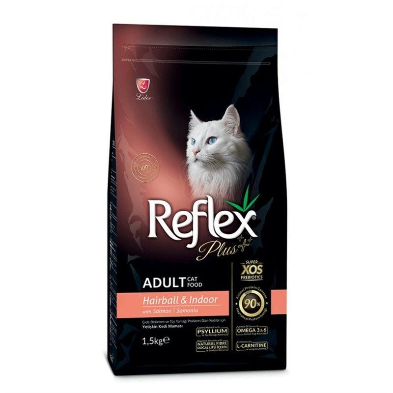Reflex Plus Adult Hairball Somonlu Yetişkin Kedi Maması 15 Kg - Kuru Kedi Maması