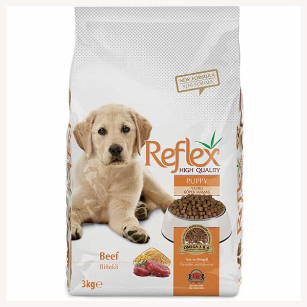 Reflex Puppy Biftekli Yavru Köpek Maması 3 Kg - Kuru Köpek Maması