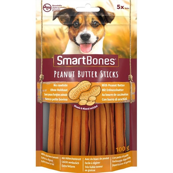 Smart Bones Fıstık Ezmeli Sticks Köpek Ödülü 1 Adet 100 Gr - Köpek Ödül Maması
