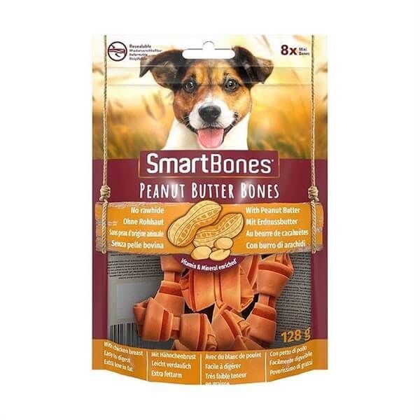 Smart Bones Tavuklu Fıstık Ezmeli Düğüm Kemik Köpek Ödül Maması 128 Gr - Köpek Ödül Maması