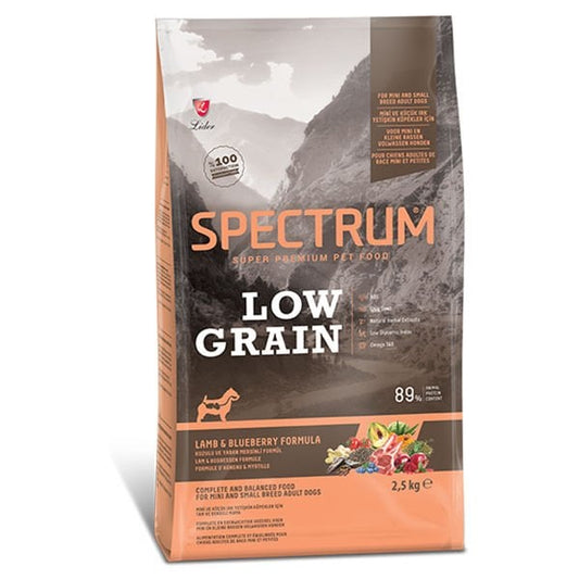 Spectrum Düşük Tahıllı Kuzulu ve Yaban Mersinli Küçük Irk Yetişkin Köpek Maması 2.5 Kg - Kuru Köpek Maması