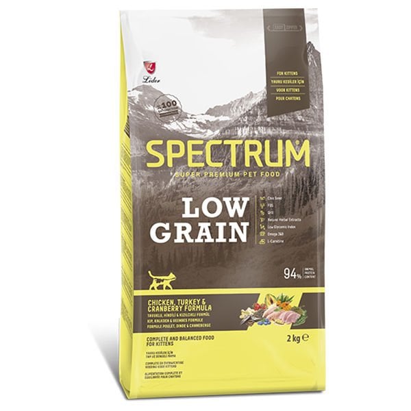 Spectrum Düşük Tahıllı Tavuklu Hindili ve Yaban Mersinli Yavru Kedi Maması 2 Kg - Kuru Kedi Maması
