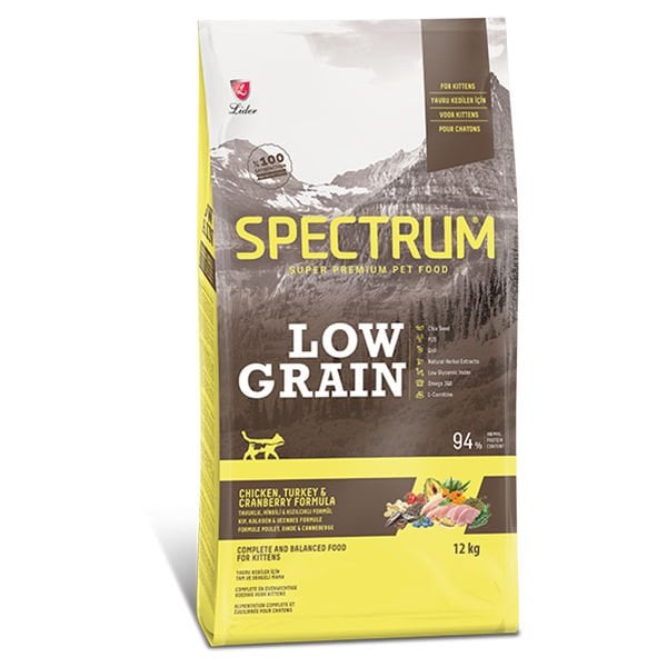 Spectrum Düşük Tahıllı Tavuklu Hindili ve Yaban Mersinli Yavru Kedi Maması 12 Kg - Kuru Kedi Maması