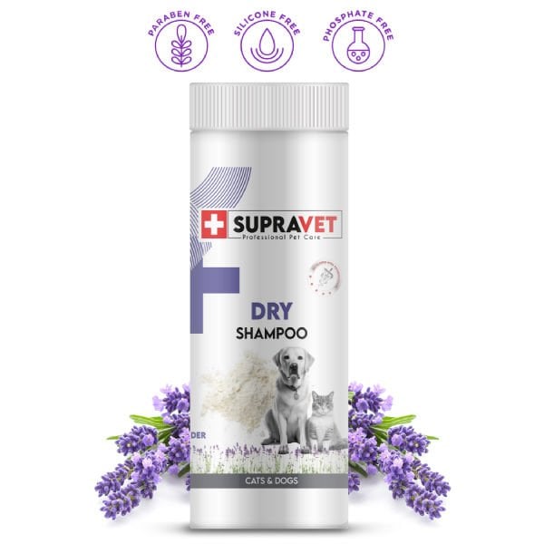 Supravet Dry Shampoo Lavanta Özlü Kedi ve Köpek Toz Şampuan 150 Ml ürün görseli
